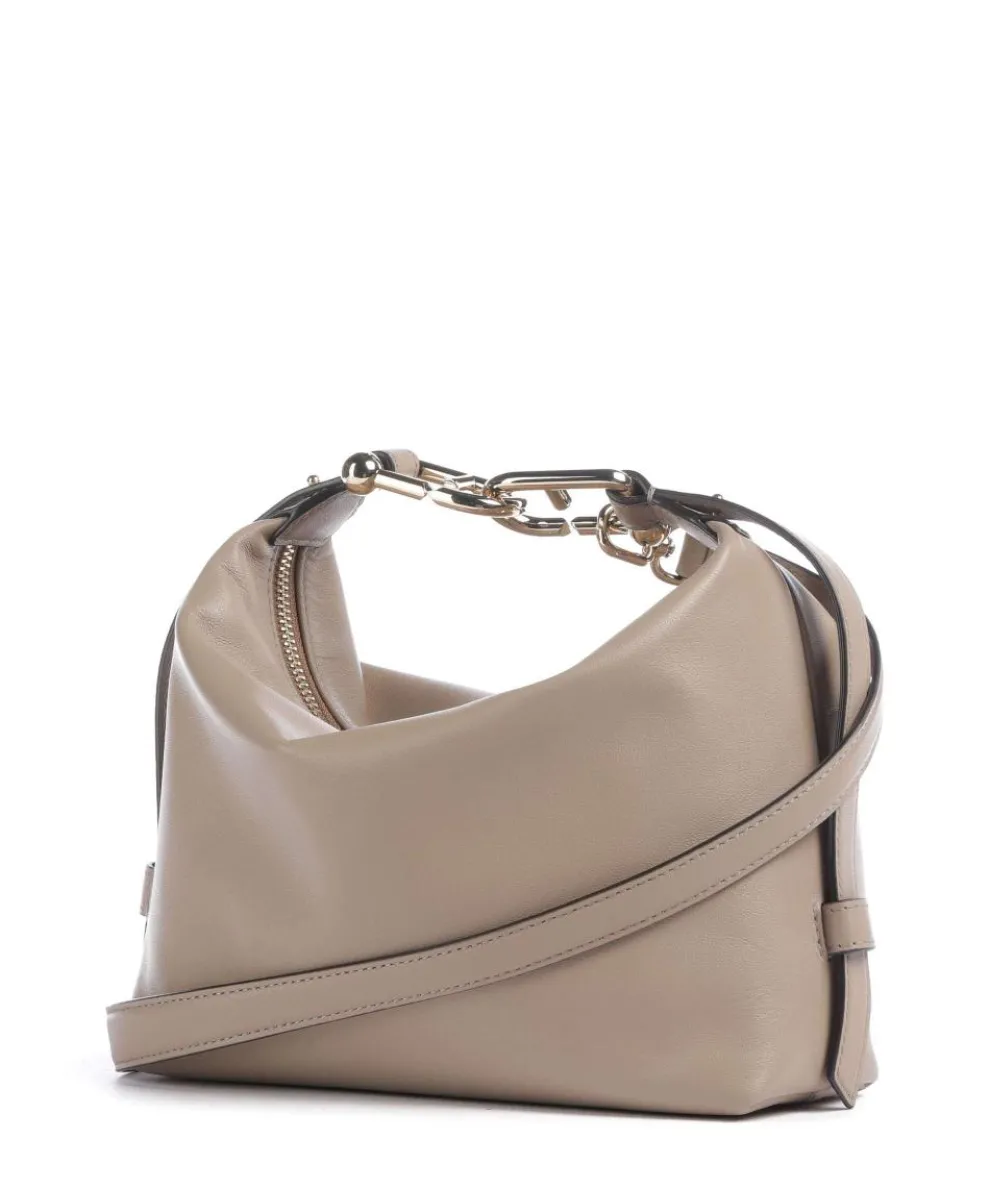 Tonie Mini Handbag fine grain leather beige