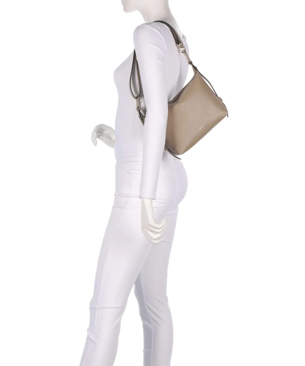 Tonie Mini Handbag fine grain leather beige