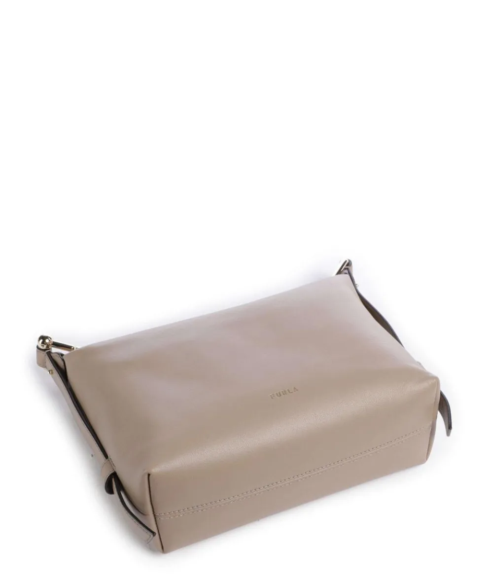 Tonie Mini Handbag fine grain leather beige