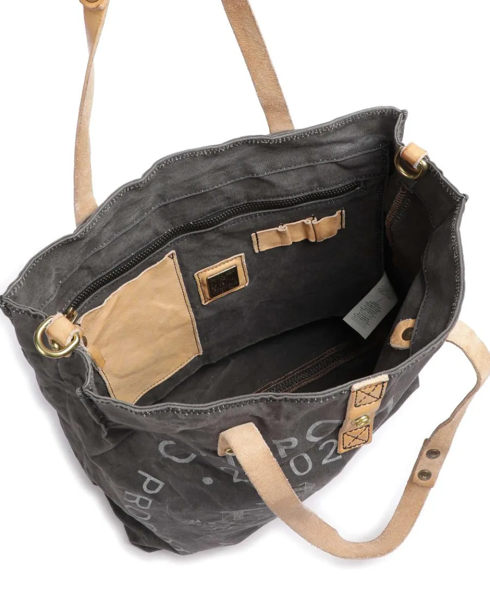 Tote bag cotton dark grey