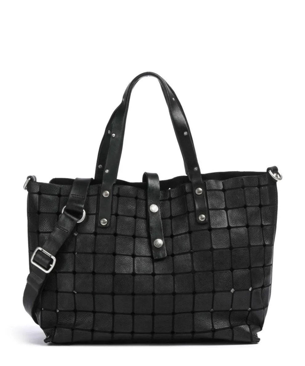 Tote bag cow leather black