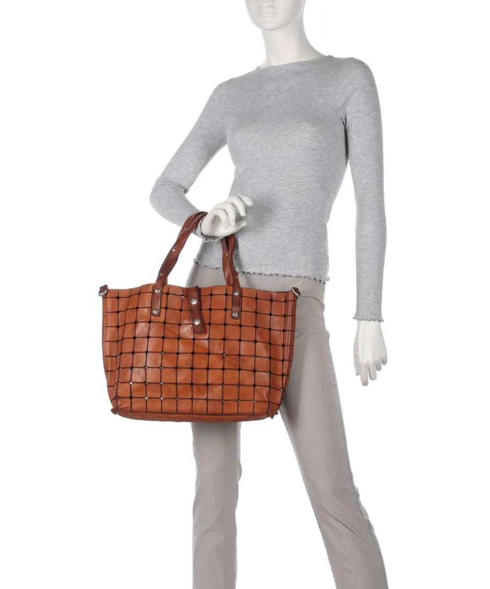 Tote bag cow leather cognac