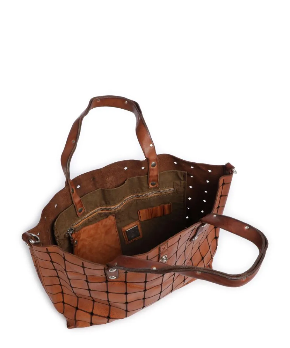 Tote bag cow leather cognac