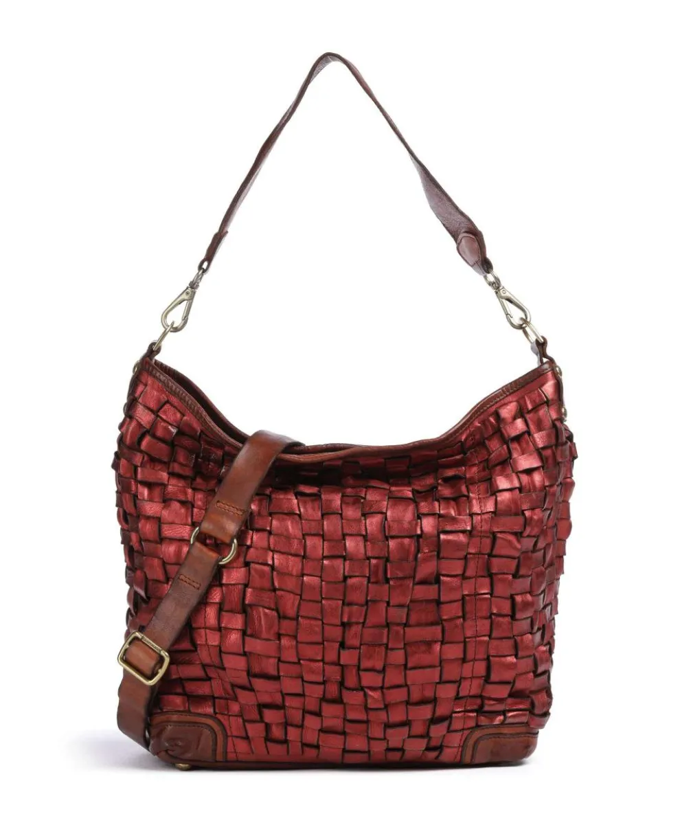 Tote bag cow leather red