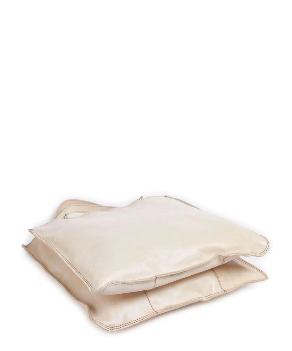Tote bag grained cow leather cream
