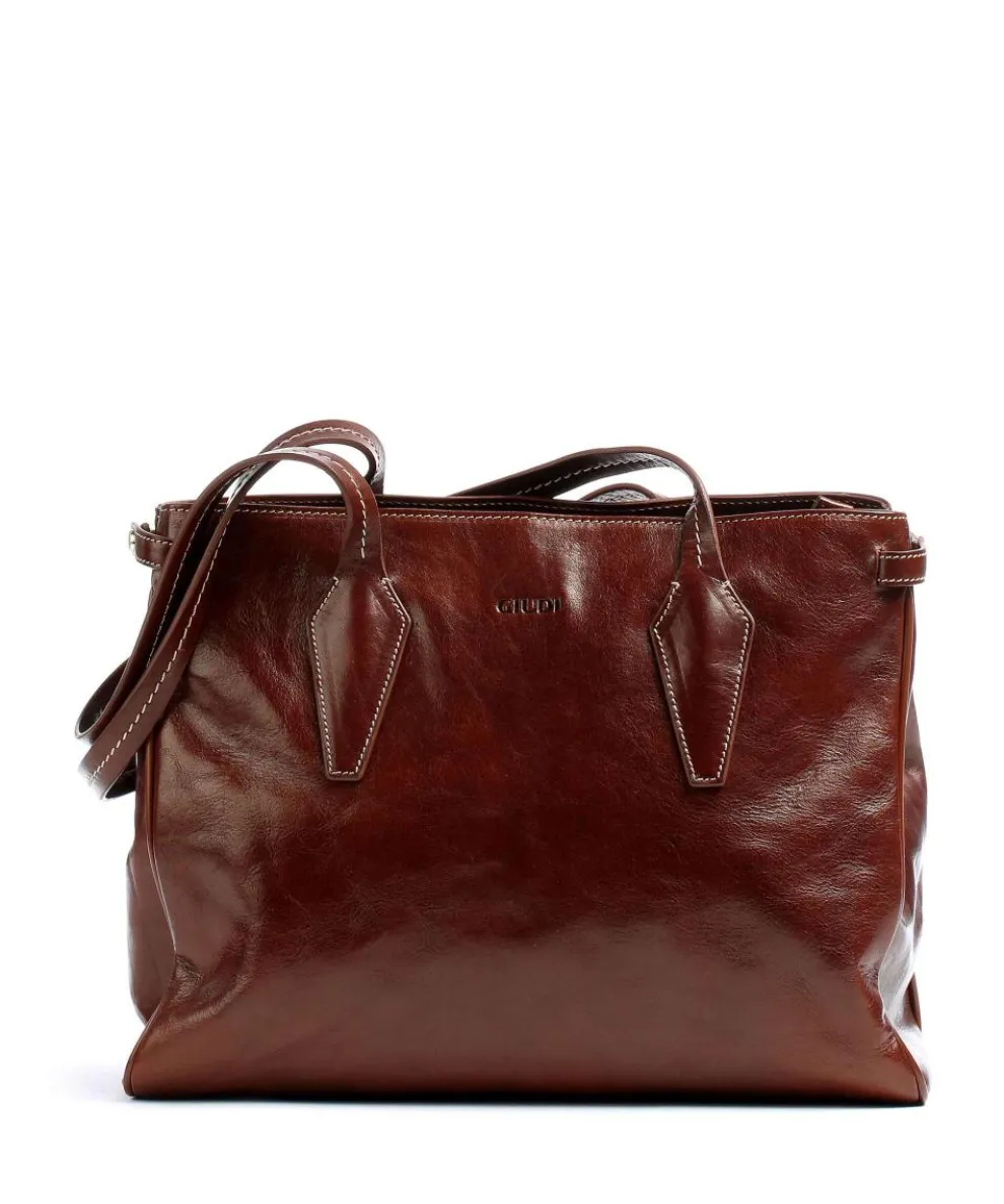 Tote bag leather brown