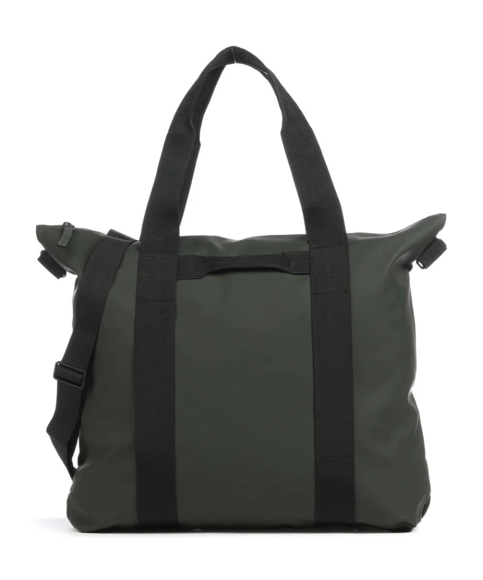 Tote bag polyurethane, polyester dark green