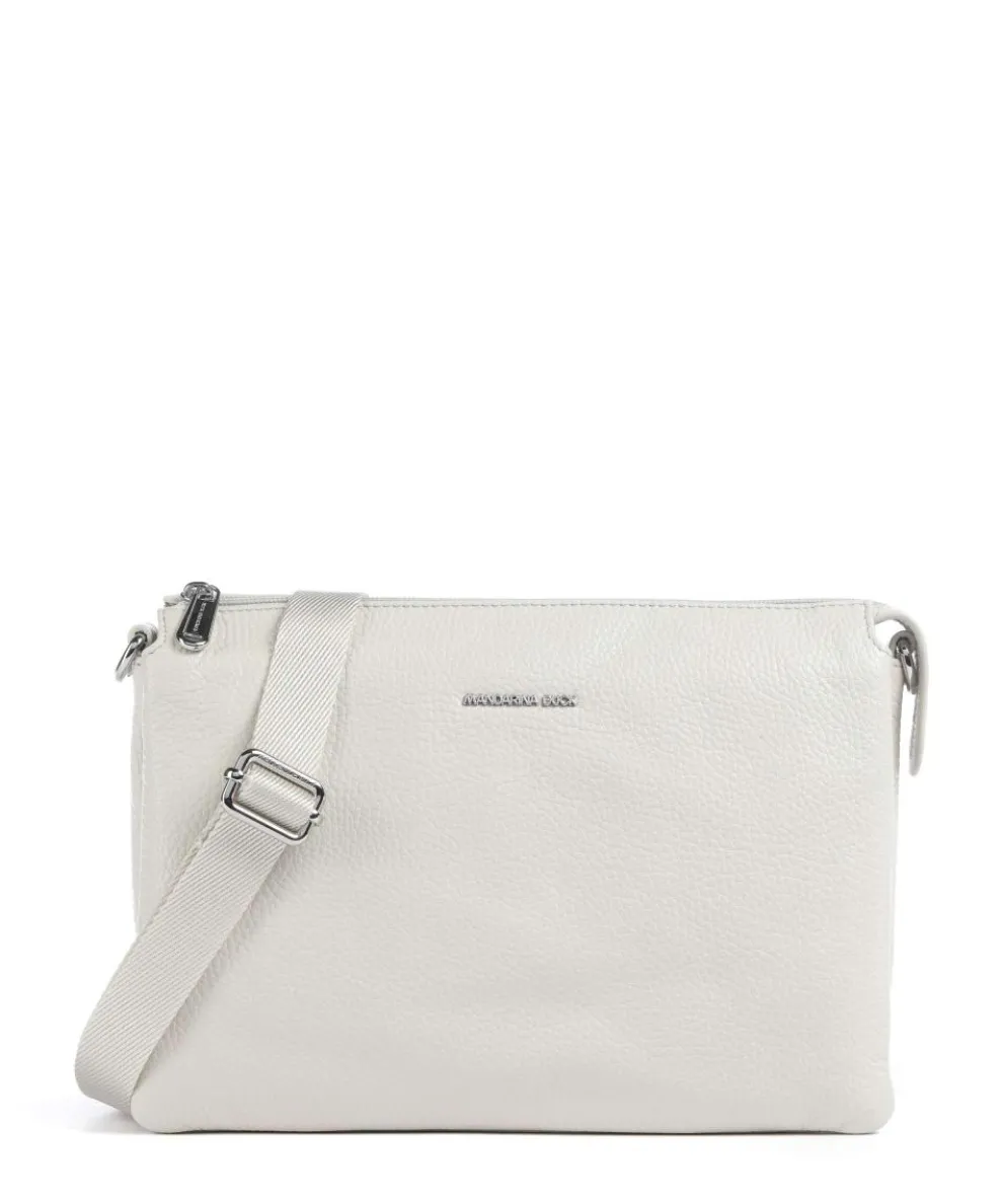 Mellow Leather Crossbody bag grained calfskin cream
