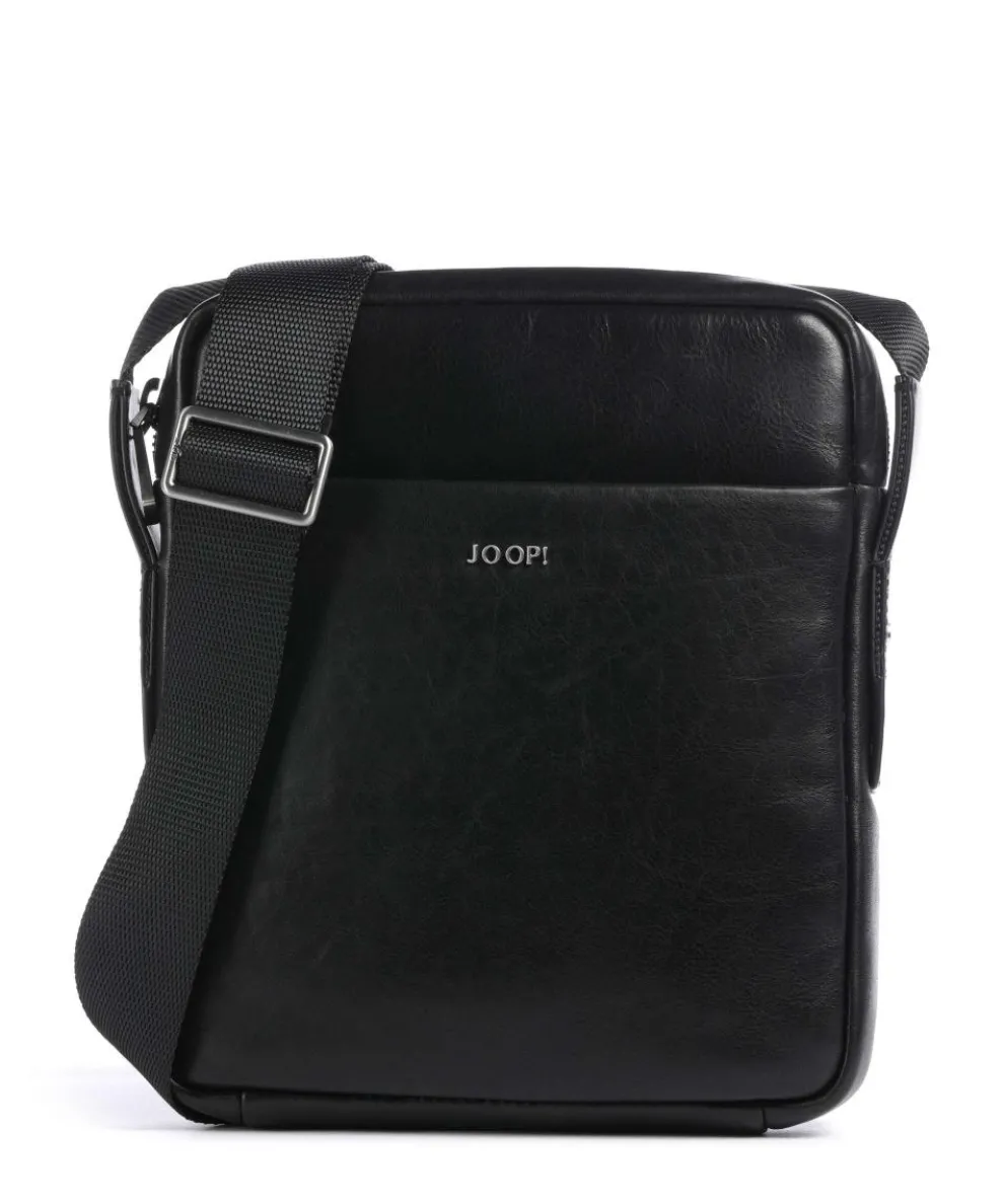 Treviso Remus Crossbody bag fine grain cow leather black