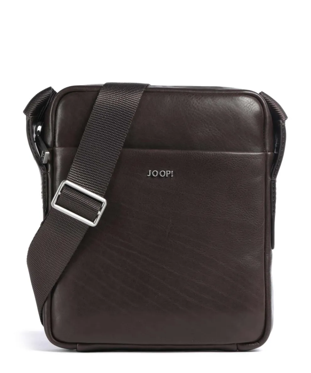 Treviso Remus Crossbody bag fine grain cow leather dark brown