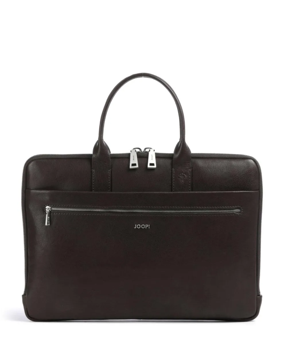 Treviso Samu Briefcase 15″ fine grain cow leather dark brown