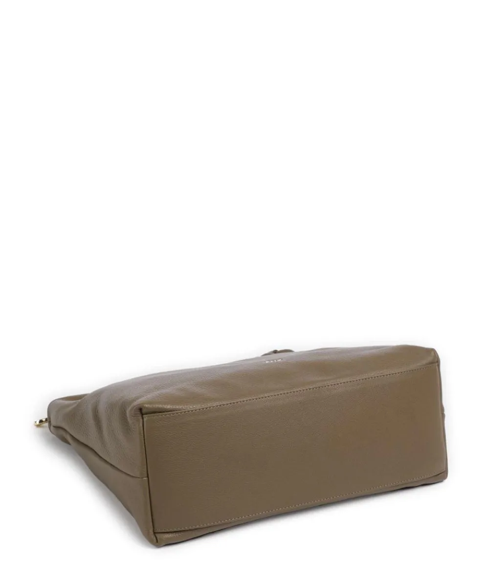 Dalia Soley Hobo bag grained leather olive-green