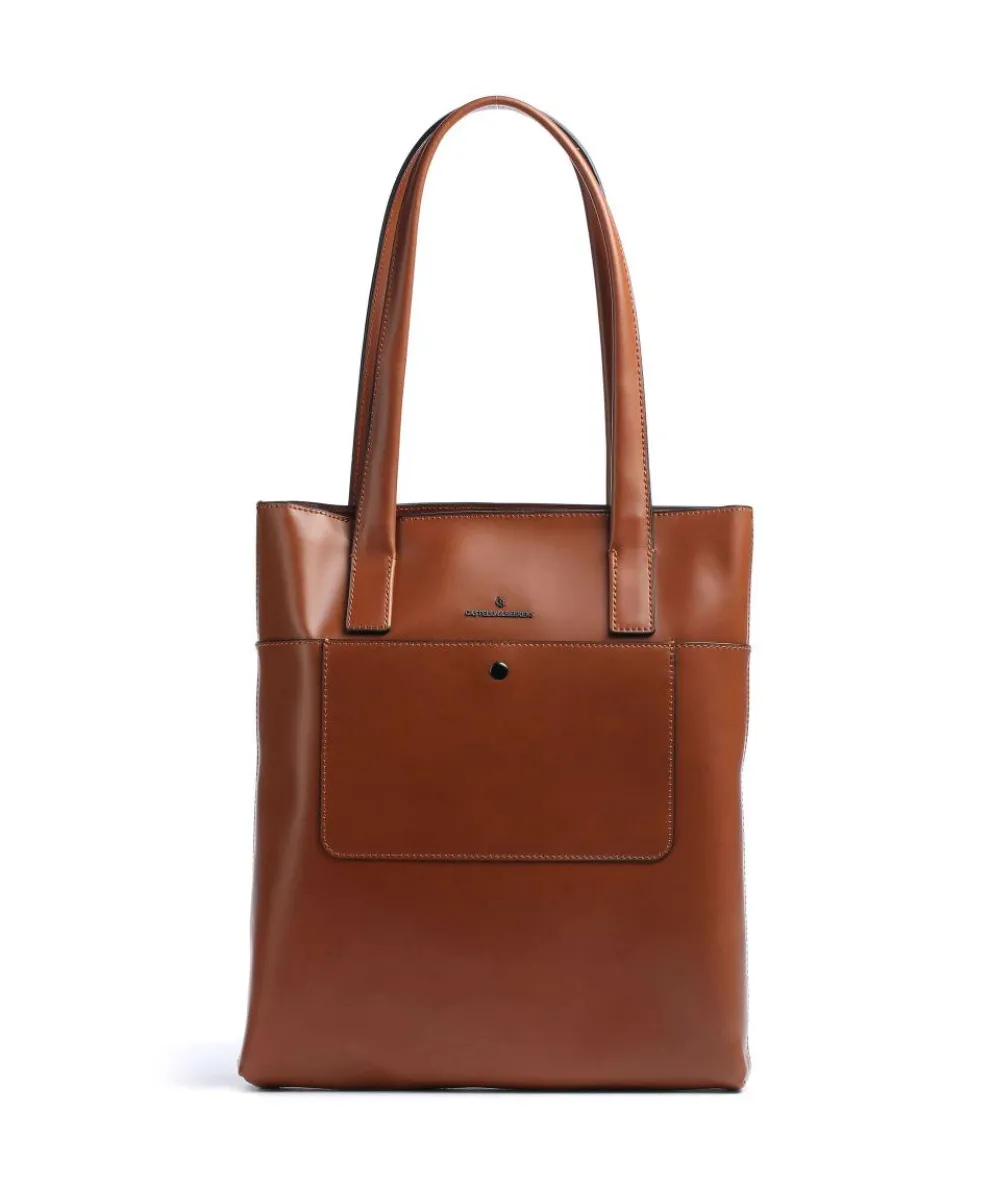 Dama Sara Tote bag smooth cow leather cognac