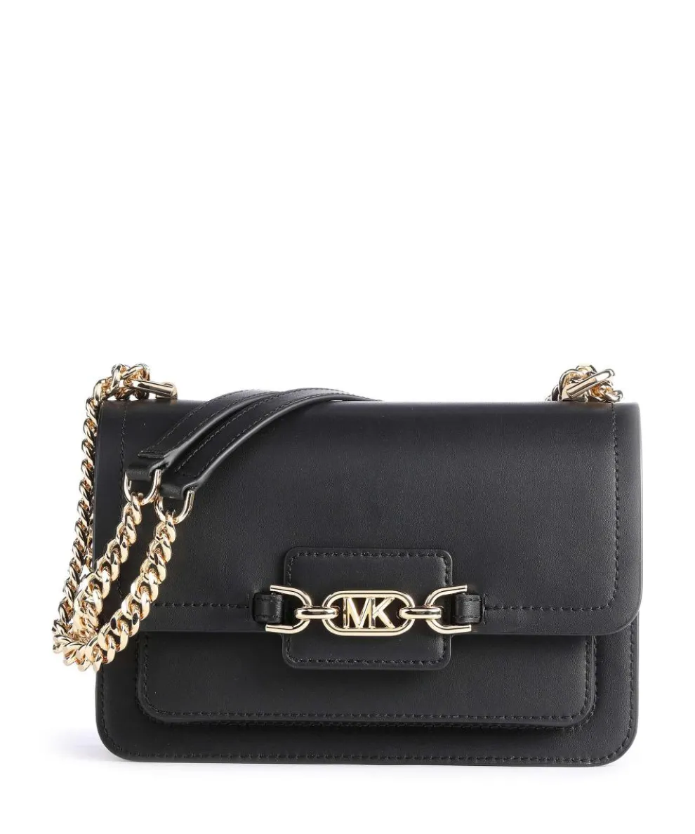 Heather Shoulder bag fine grain cow leather black