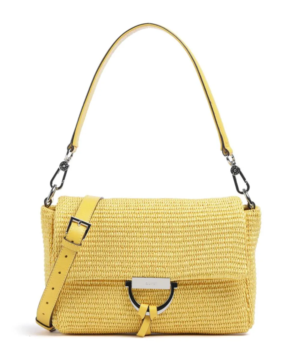 Raffia Temi Shoulder bag bast yellow