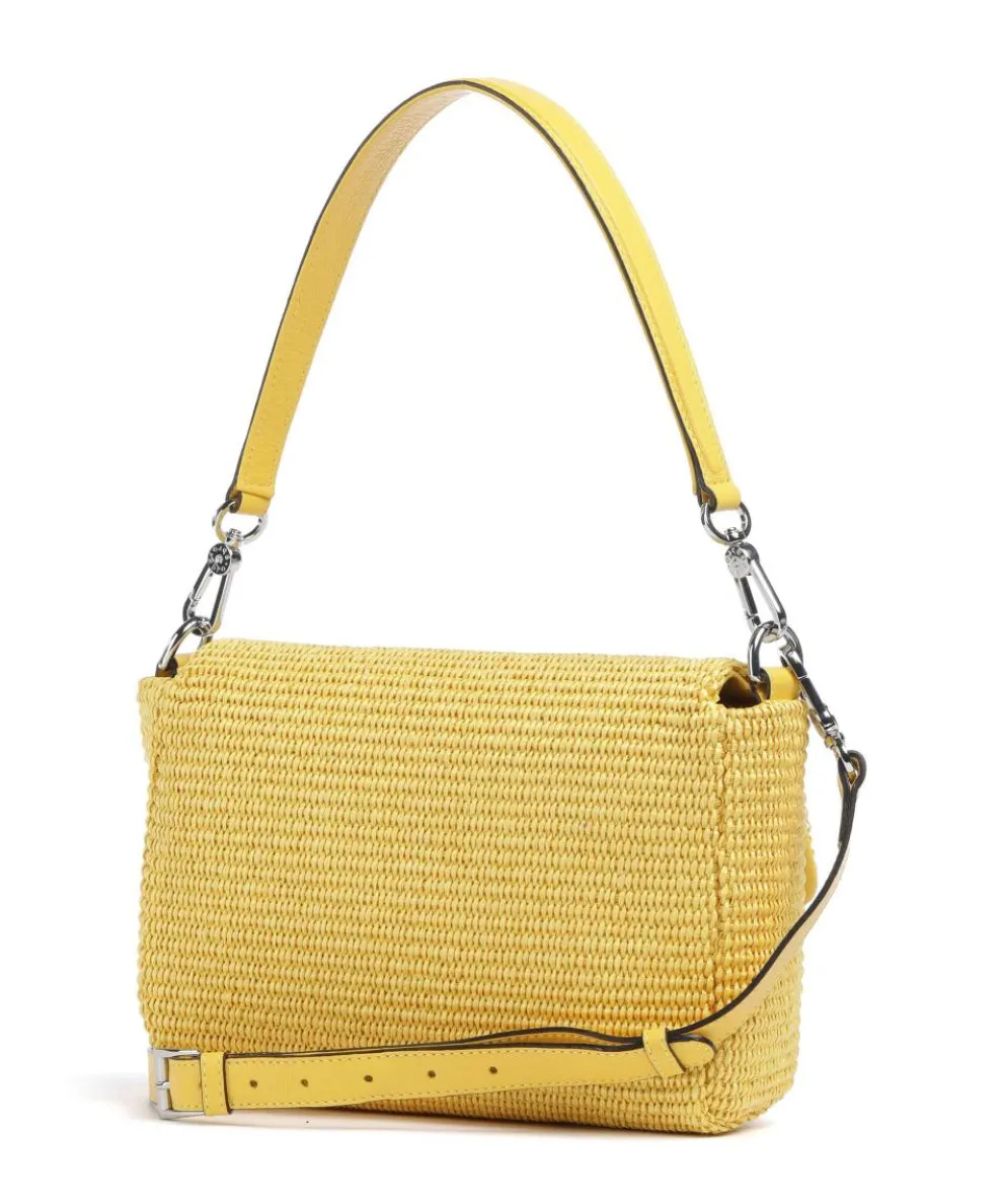 Raffia Temi Shoulder bag bast yellow