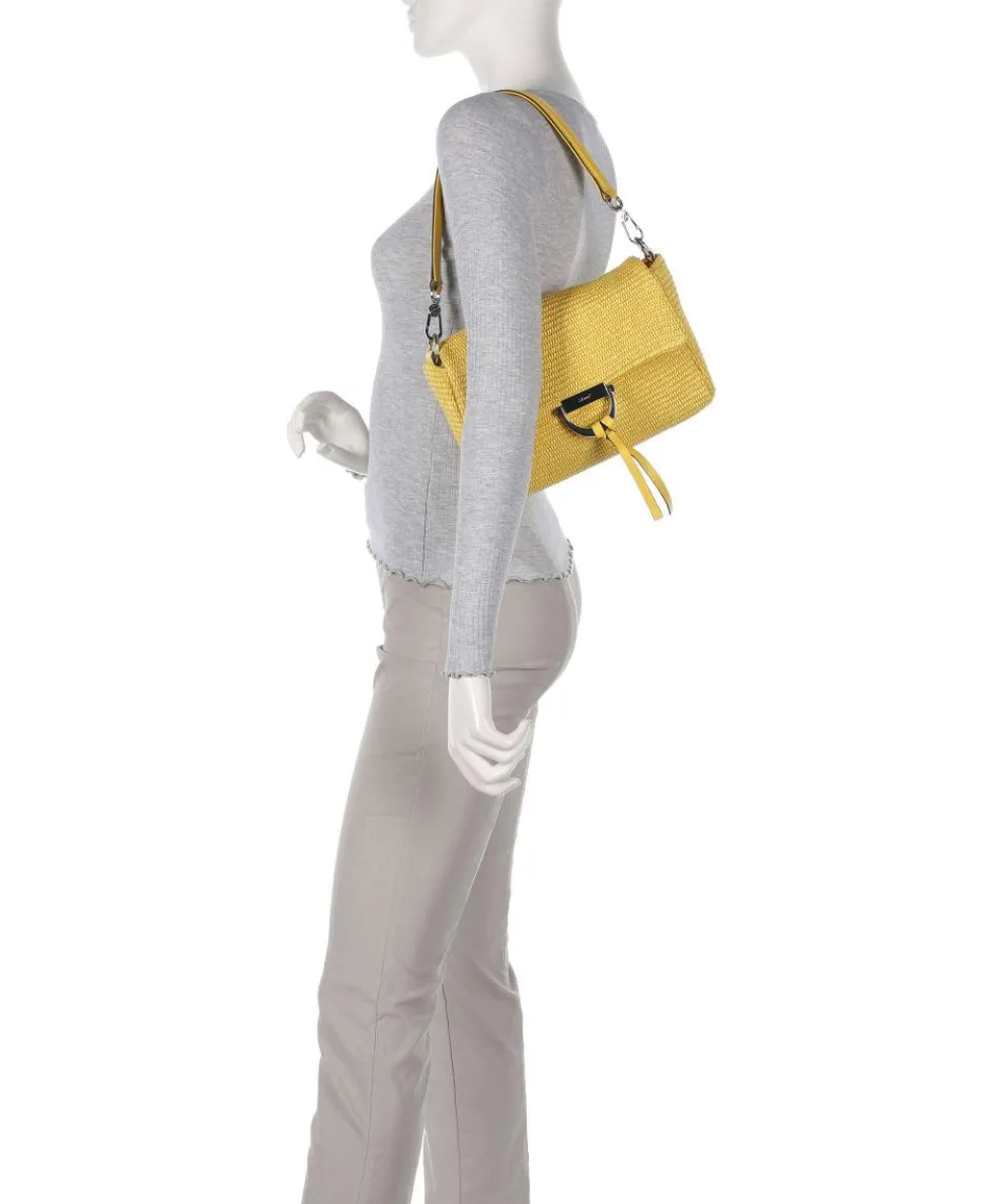 Raffia Temi Shoulder bag bast yellow
