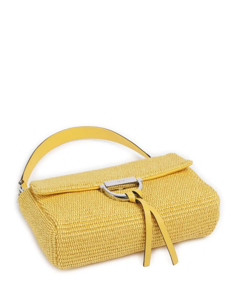 Raffia Temi Shoulder bag bast yellow