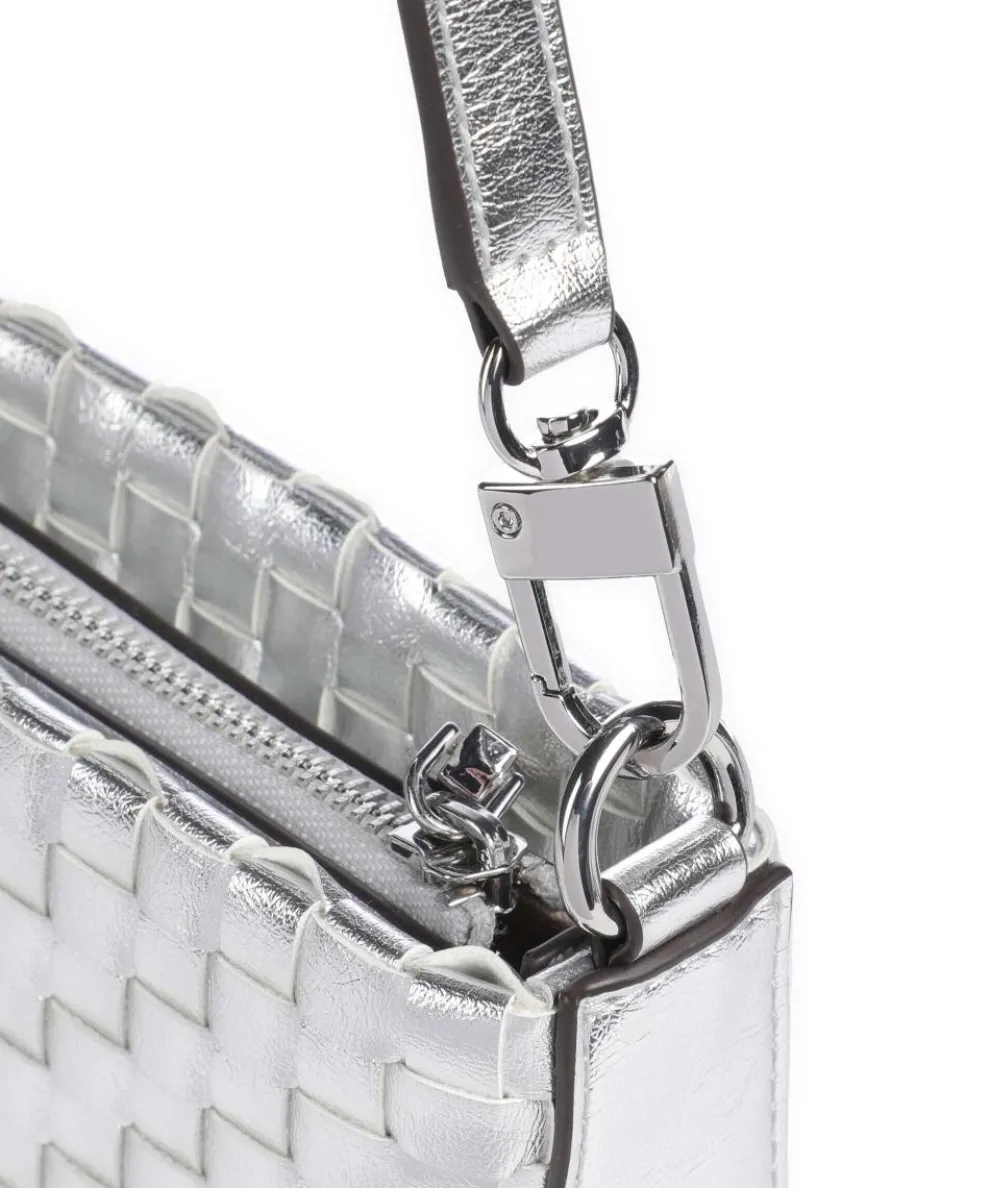 Twiller Shoulder bag imitation leather silver