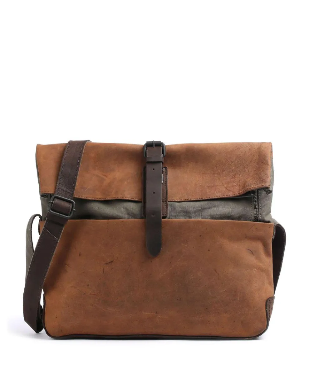 Twister M Briefcase 13″ leather, cotton brown