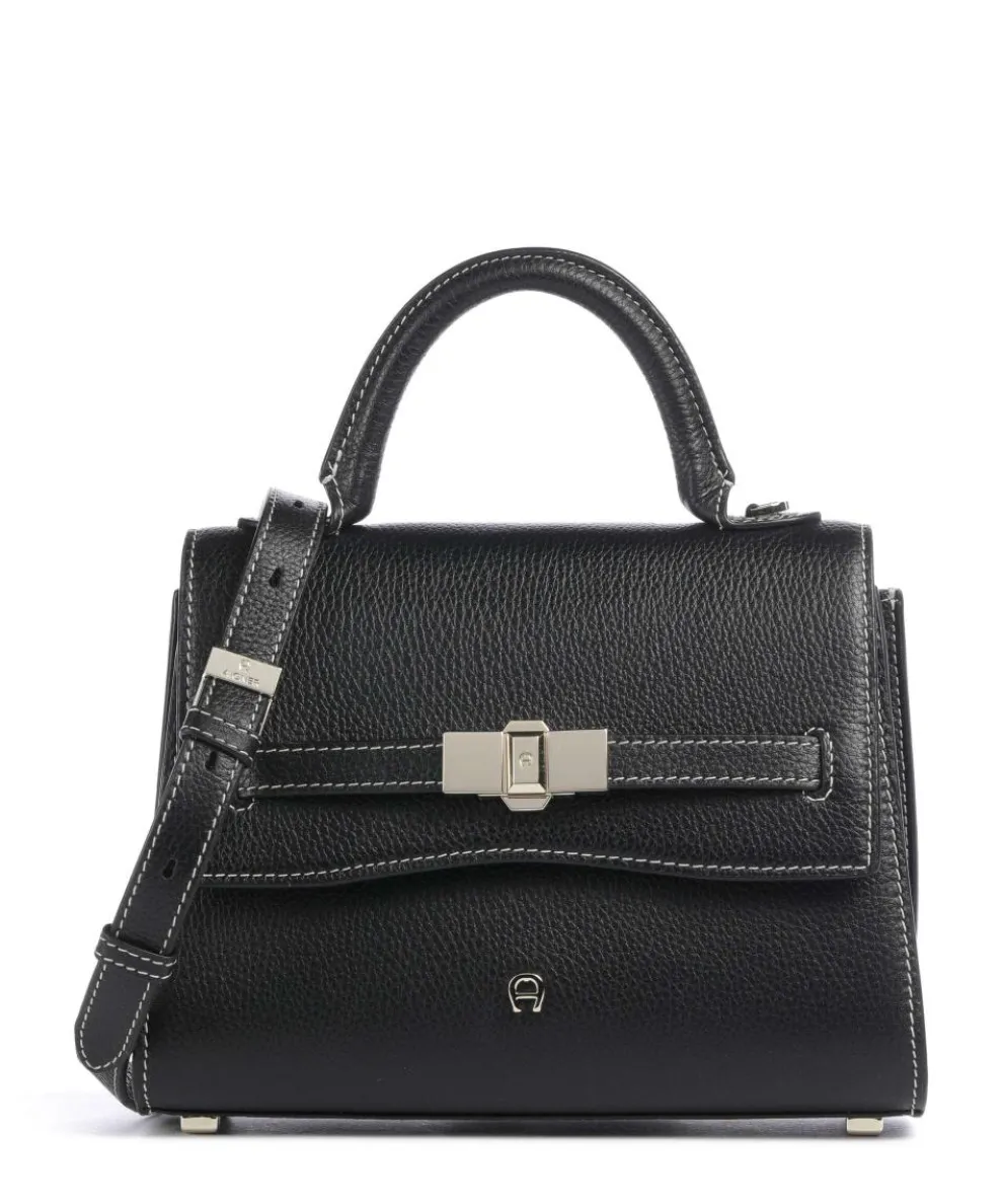 Farah S Handbag grained cow leather black