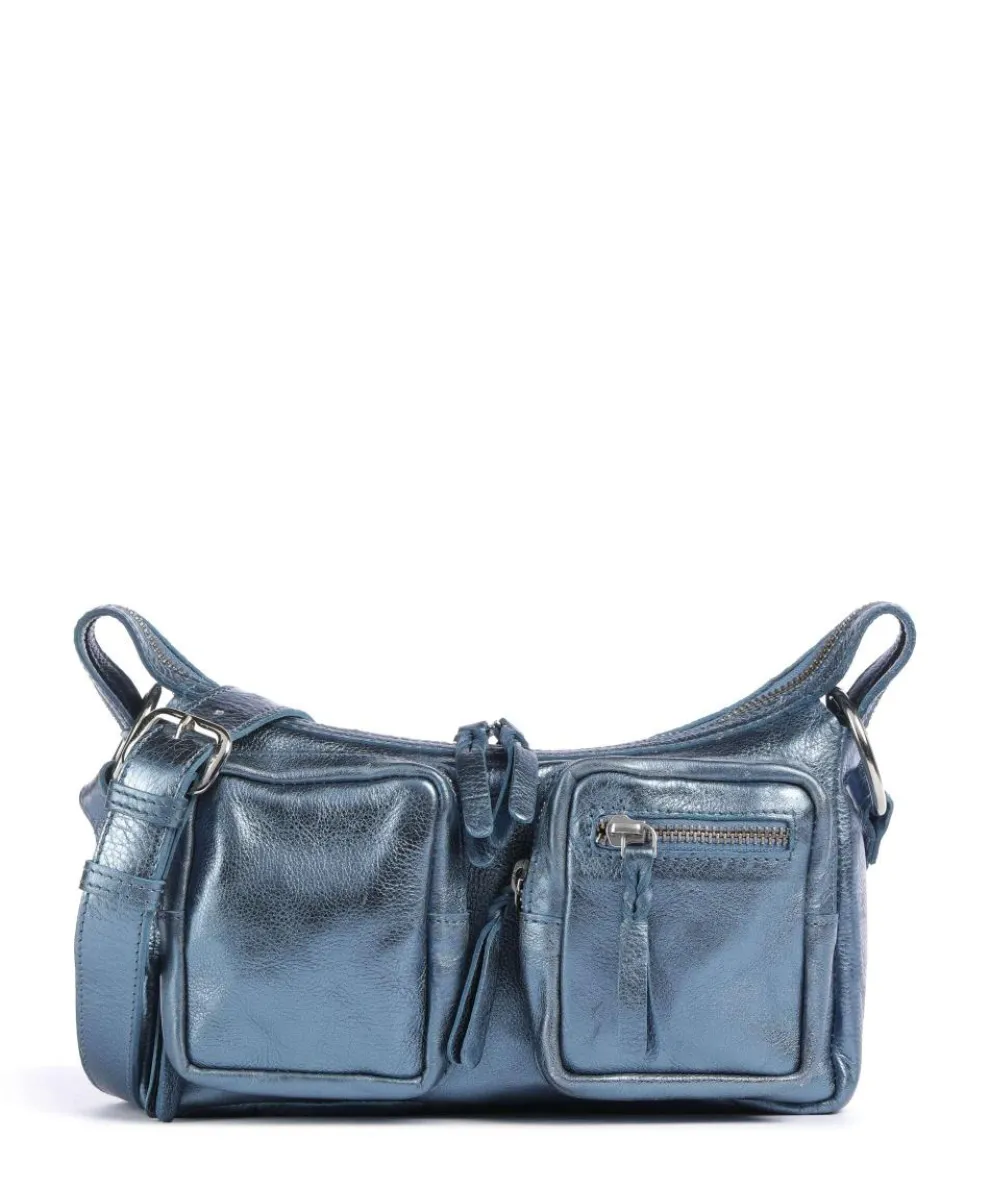 Salvatorgasse 4 Shoulder bag grained cow leather navy