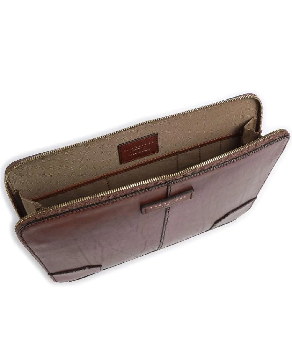 Vespucci Laptop case 13″ smooth cow leather brown