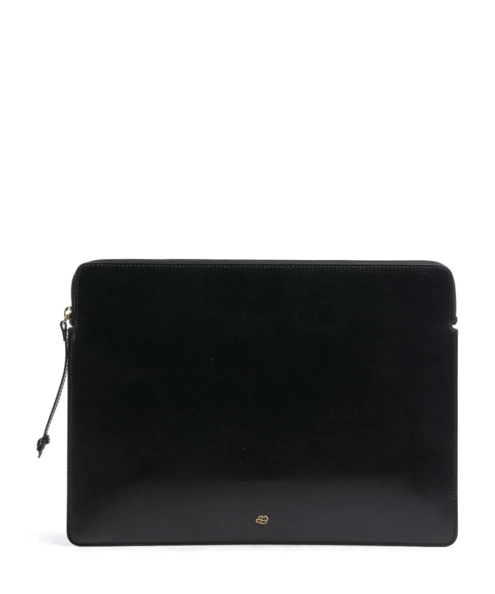 Aya Laptop case 13″ fine grain leather black