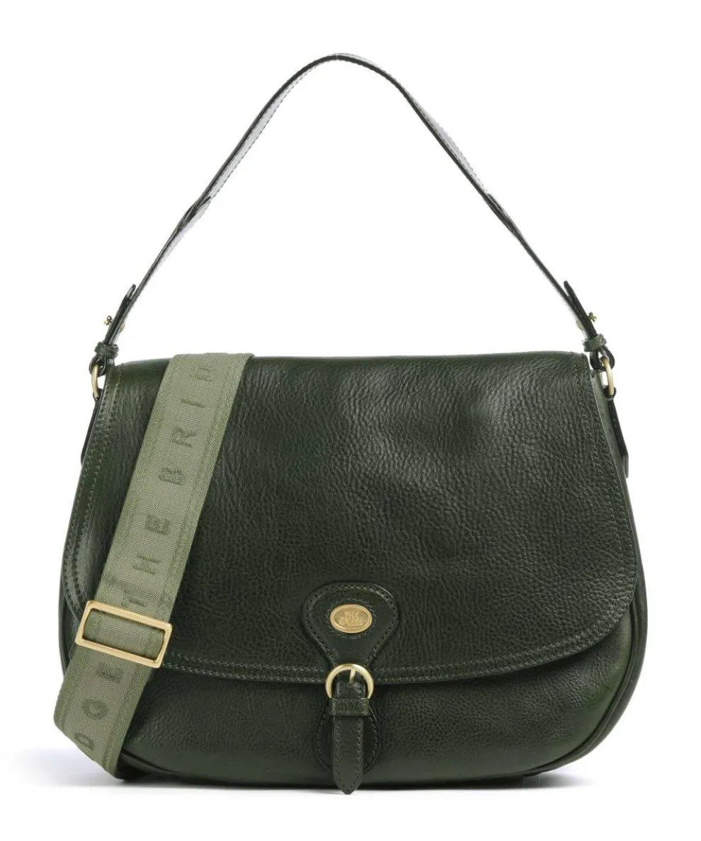 Isadora Shoulder bag grained cow leather khaki