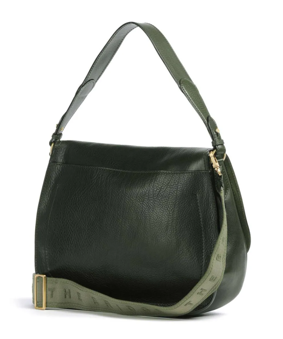 Isadora Shoulder bag grained cow leather khaki