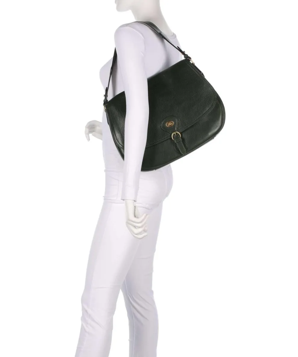 Isadora Shoulder bag grained cow leather khaki