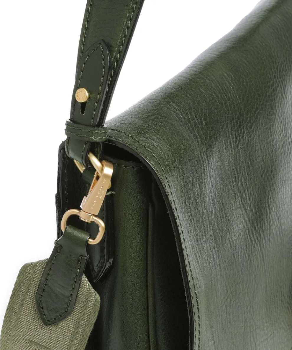 Isadora Shoulder bag grained cow leather khaki