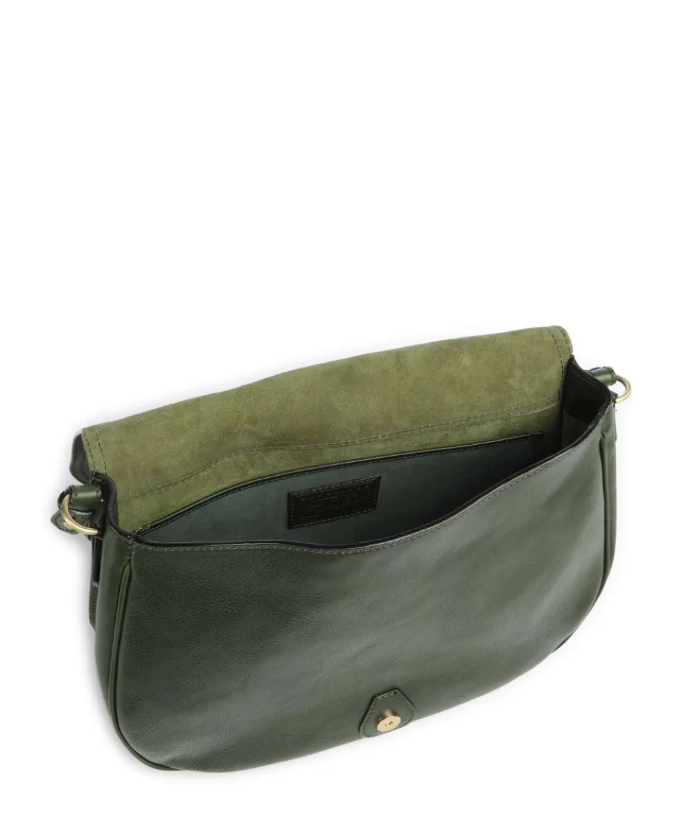 Isadora Shoulder bag grained cow leather khaki