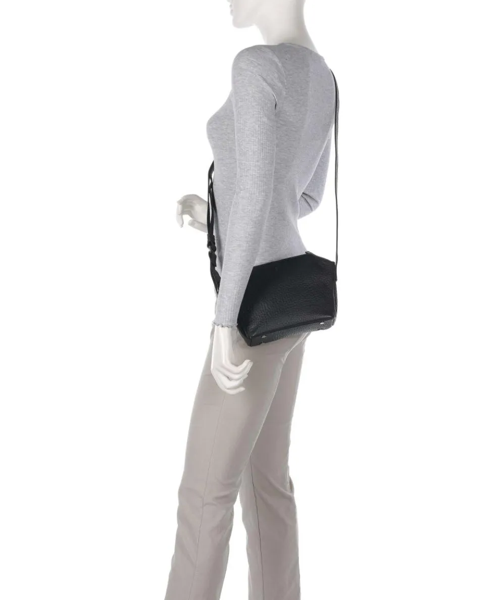 Hirsch Orania Crossbody bag grained leather black