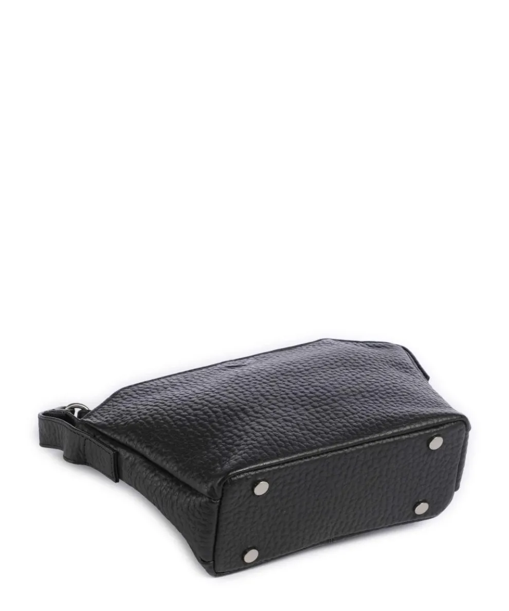 Hirsch Orania Crossbody bag grained leather black