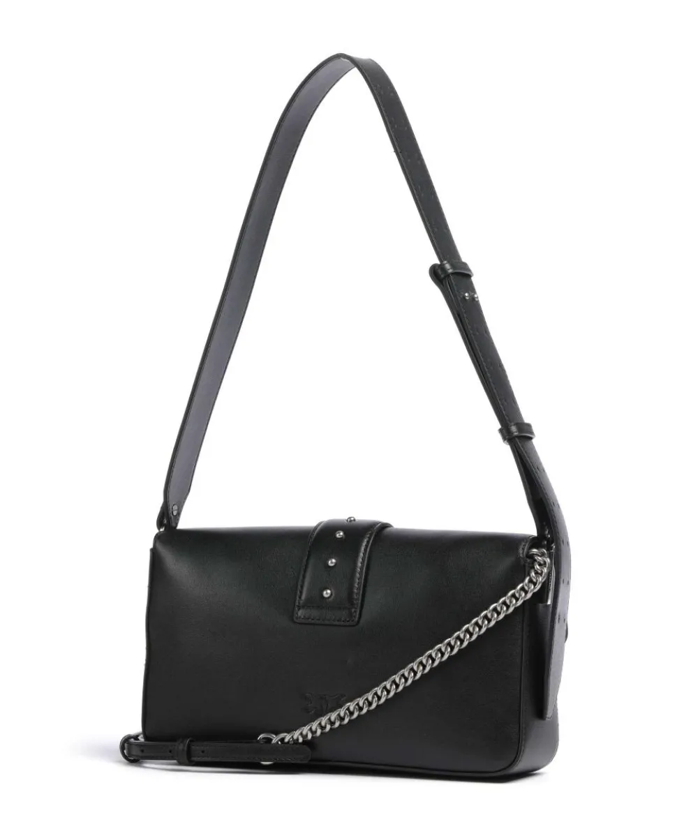 Love One Classic Slouchy Shoulder bag fine grain cow leather black