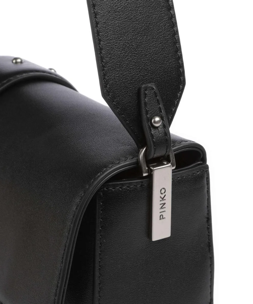 Love One Classic Slouchy Shoulder bag fine grain cow leather black