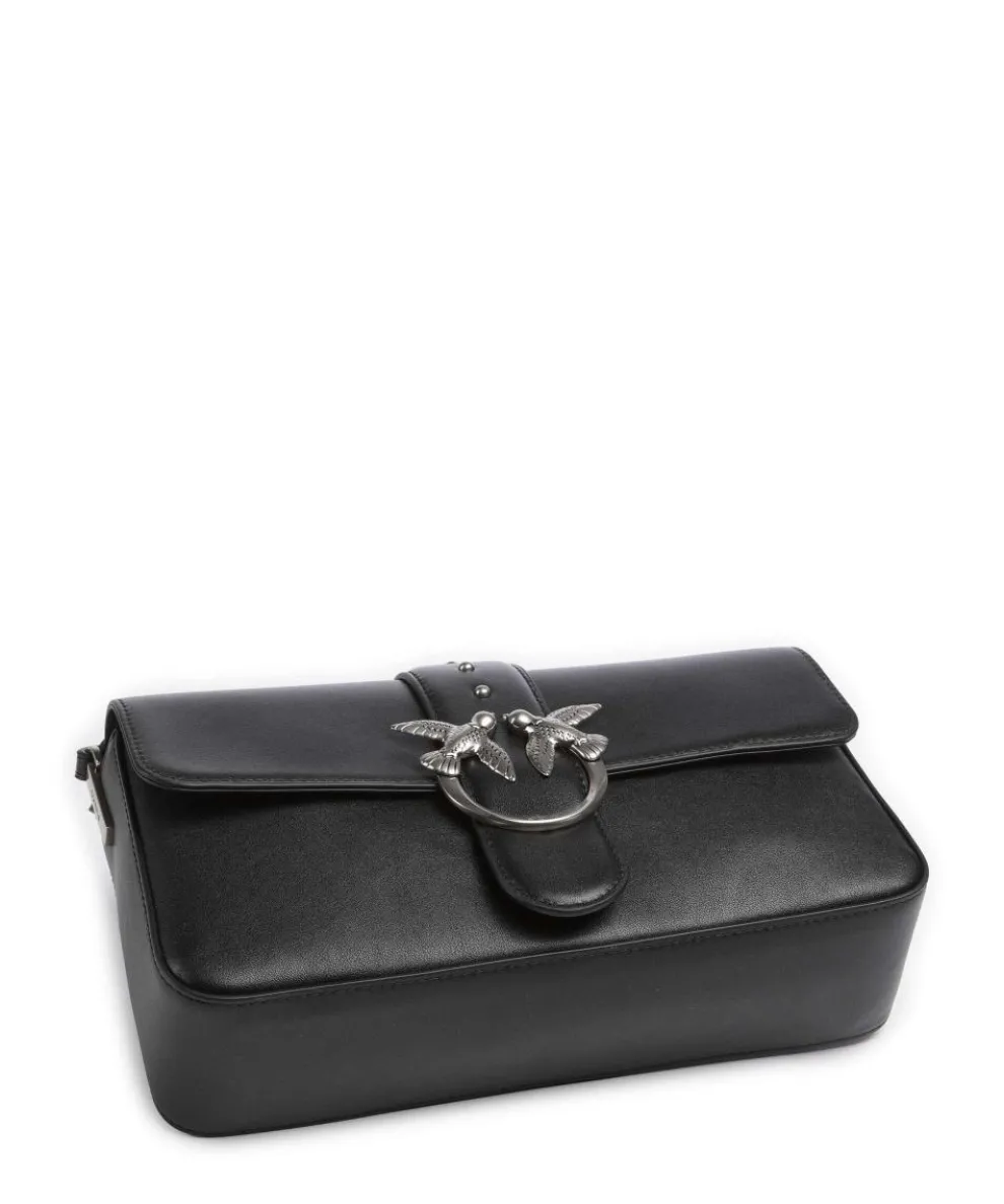 Love One Classic Slouchy Shoulder bag fine grain cow leather black