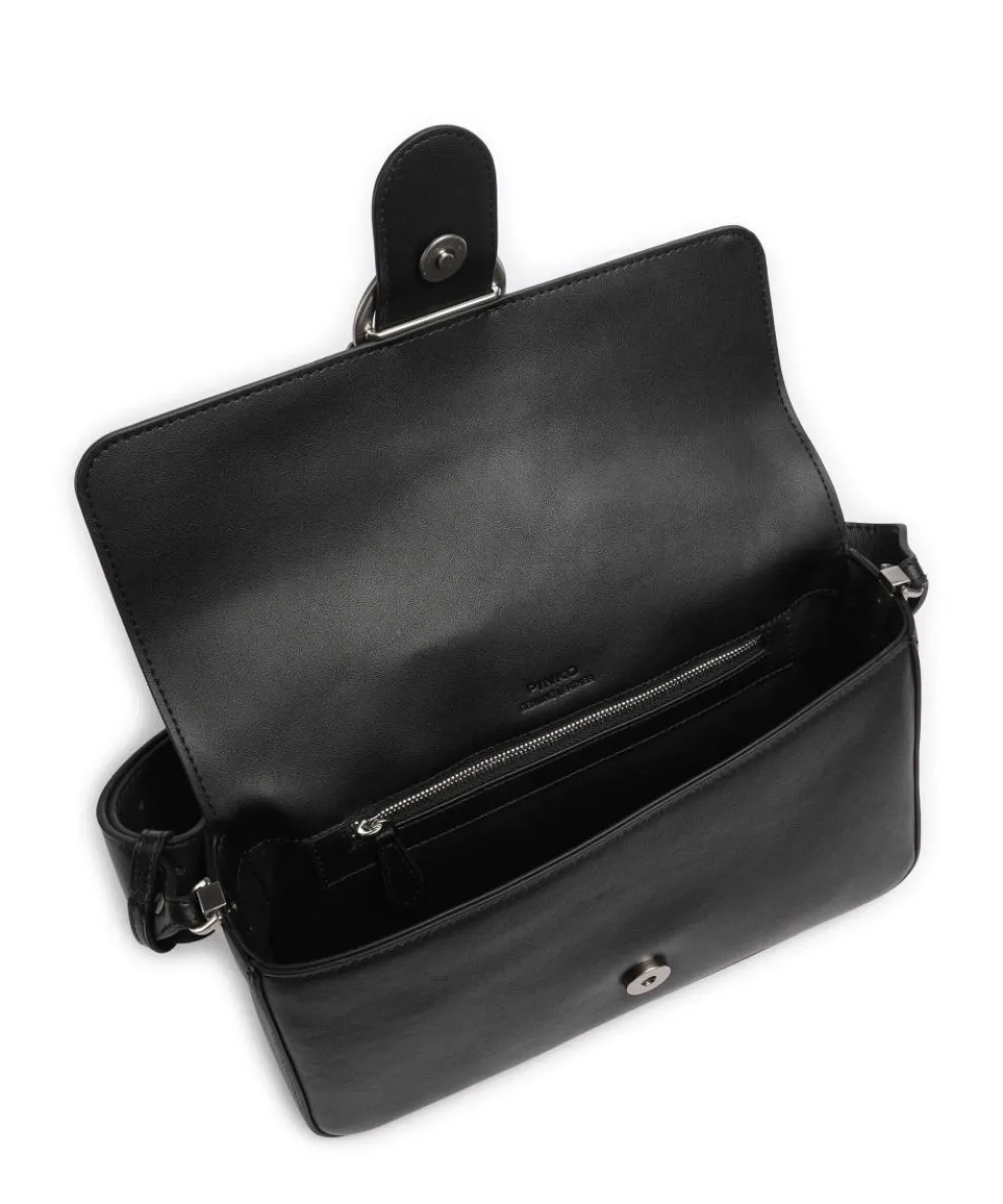Love One Classic Slouchy Shoulder bag fine grain cow leather black