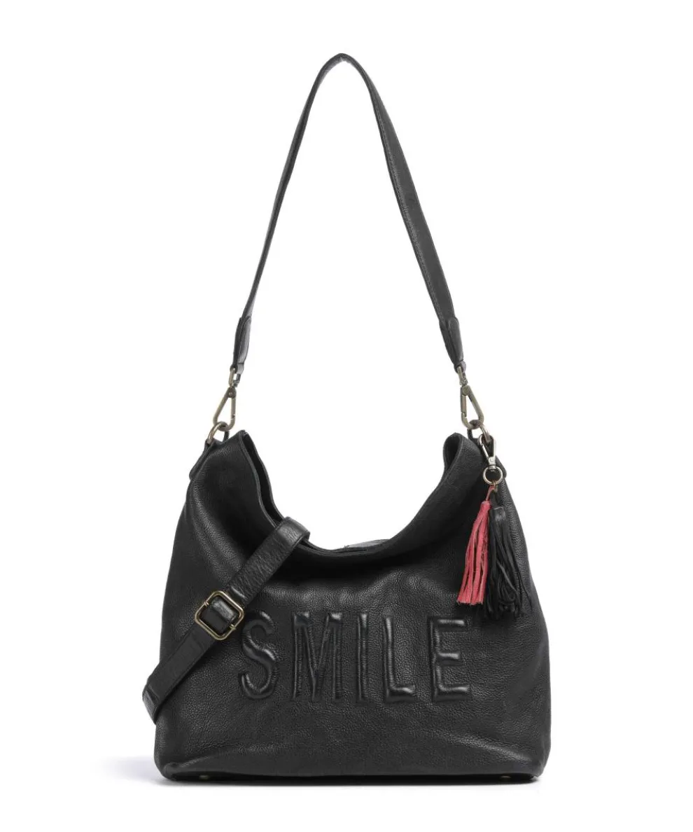 Paoliweg 2 Hobo bag grained cow leather black