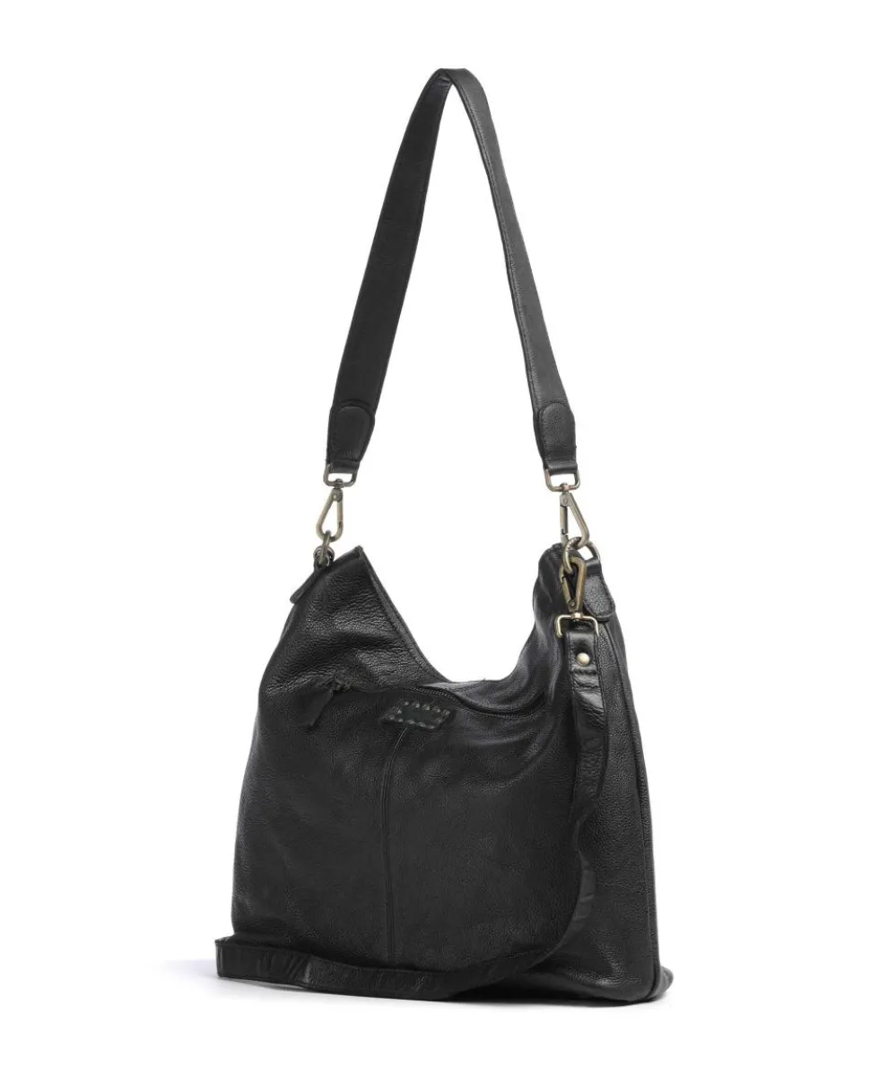 Paoliweg 2 Hobo bag grained cow leather black