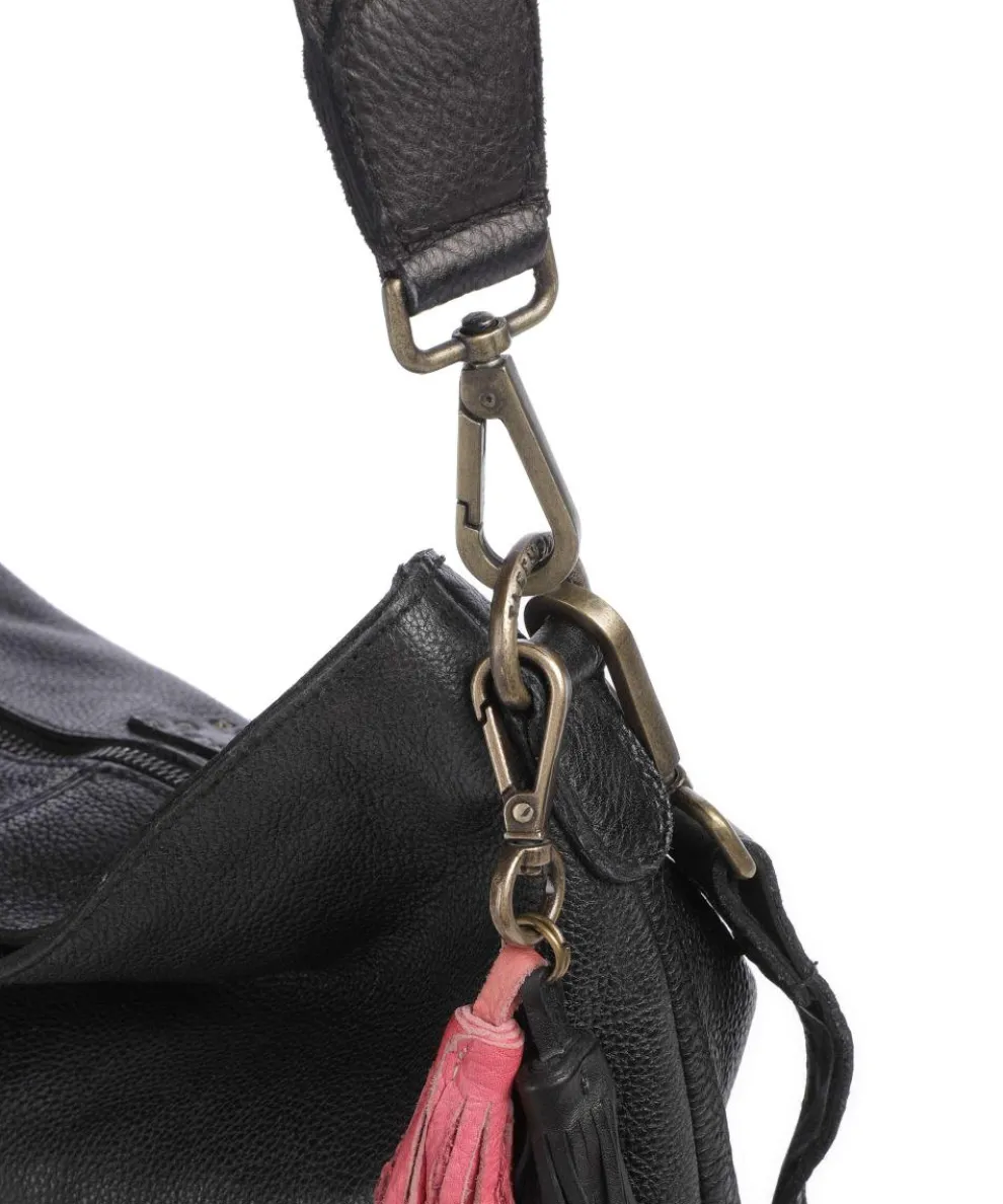 Paoliweg 2 Hobo bag grained cow leather black