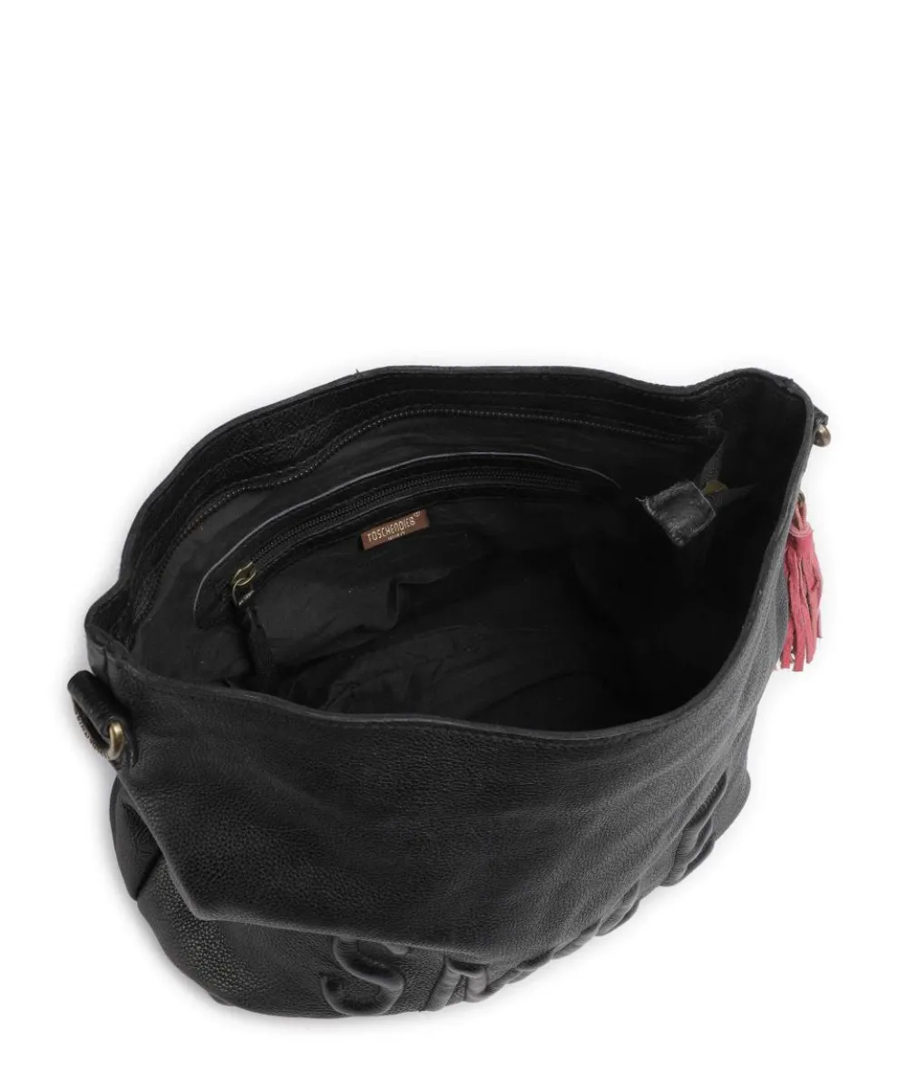 Paoliweg 2 Hobo bag grained cow leather black