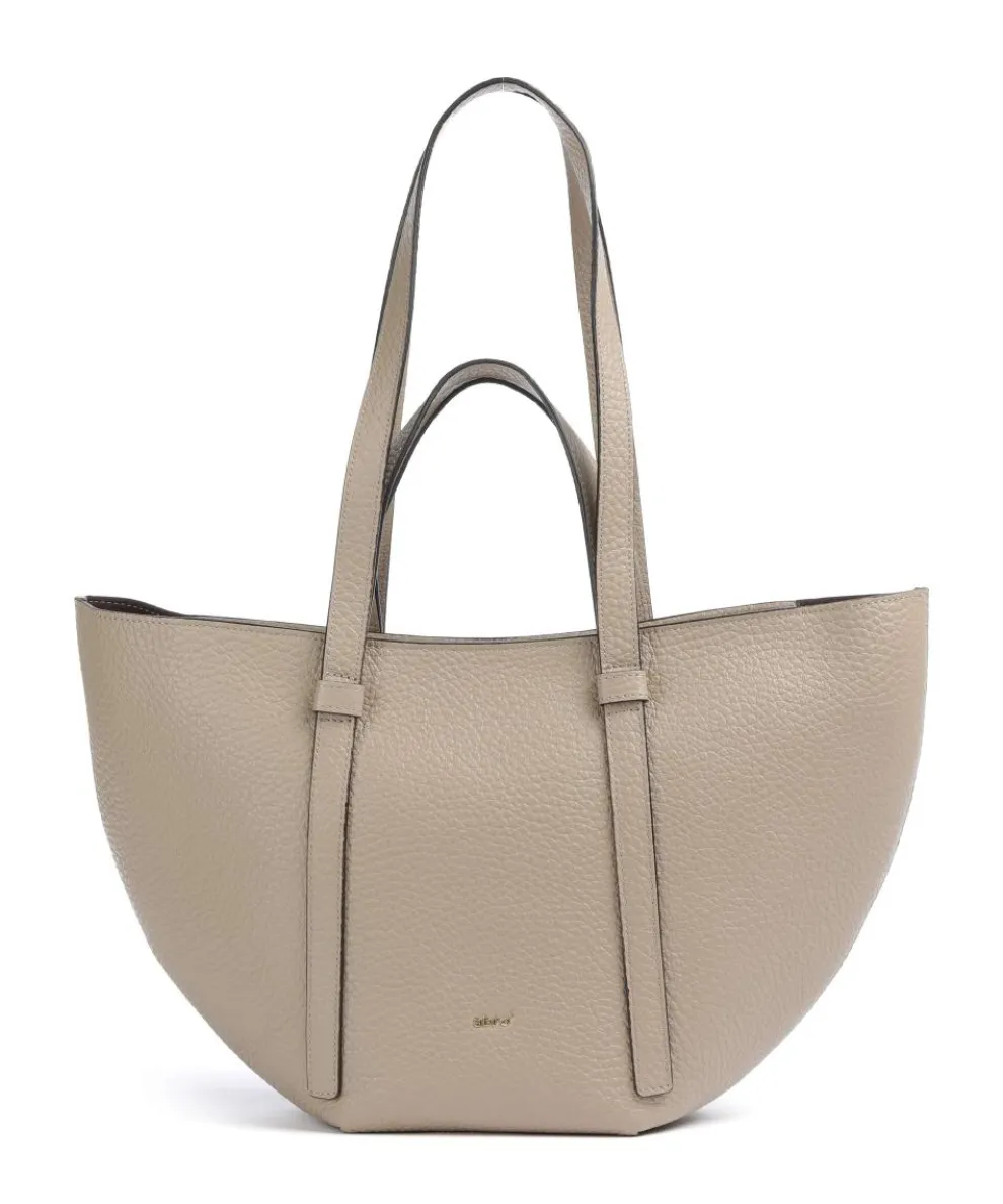 Tekla Cosmo Medium Tote bag grained leather beige