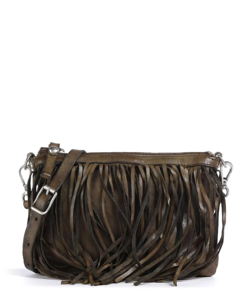 Crossbody bag cow leather olive-green