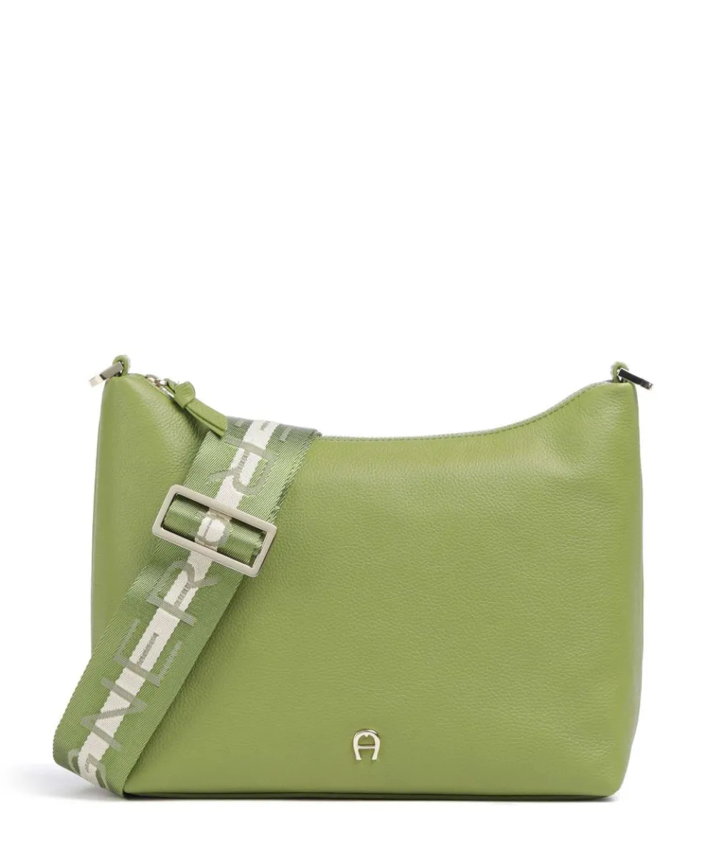 Zita S Crossbody bag grained cow leather green