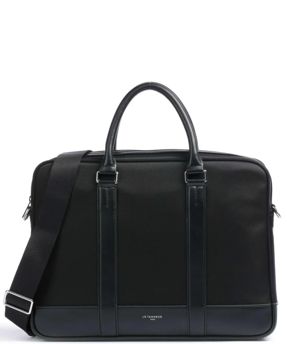 Gaspard Briefcase 15″ cow leather, polyamide black