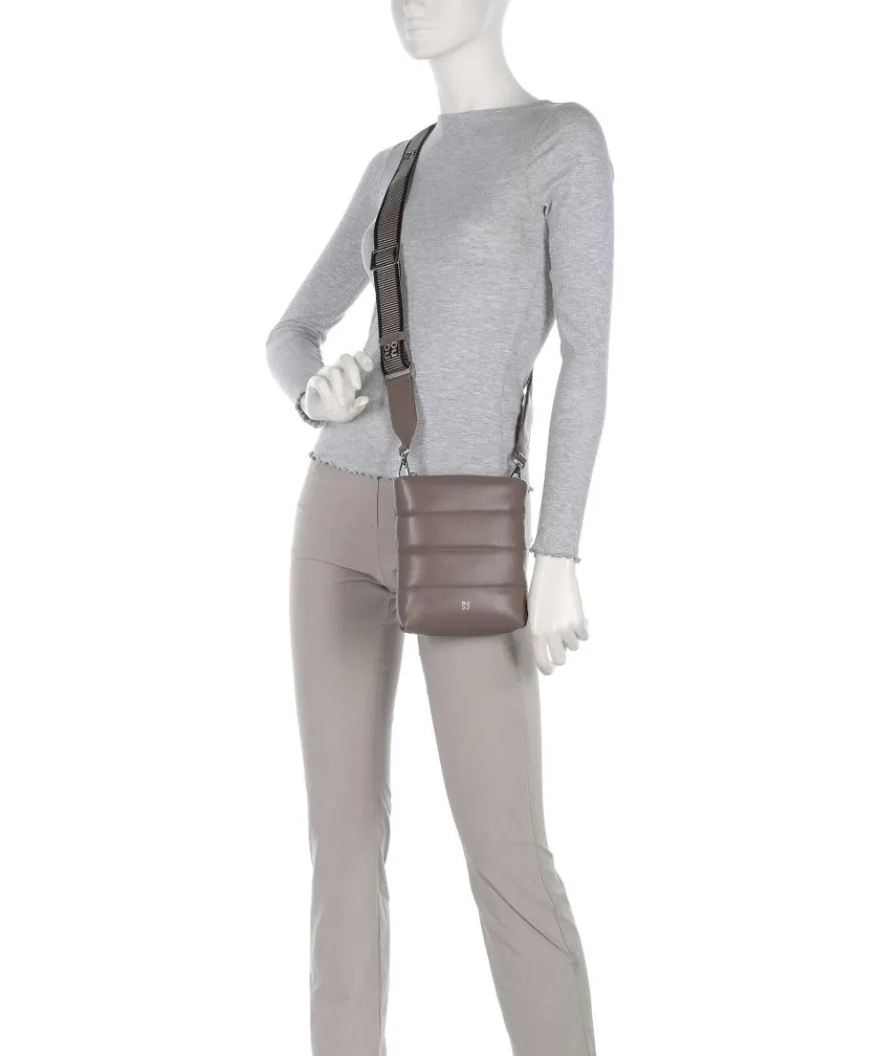 Falkland Crossbody bag fine grain leather taupe