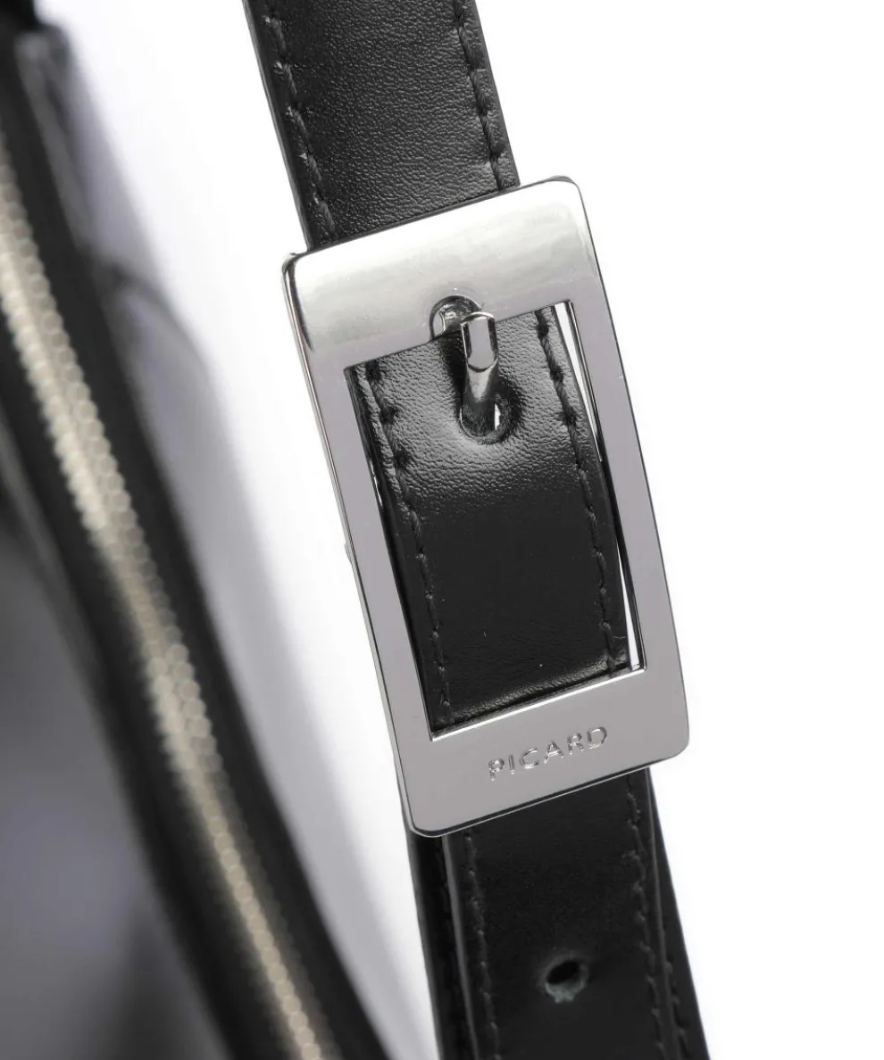 Black Tie Shoulder bag smooth cow leather black