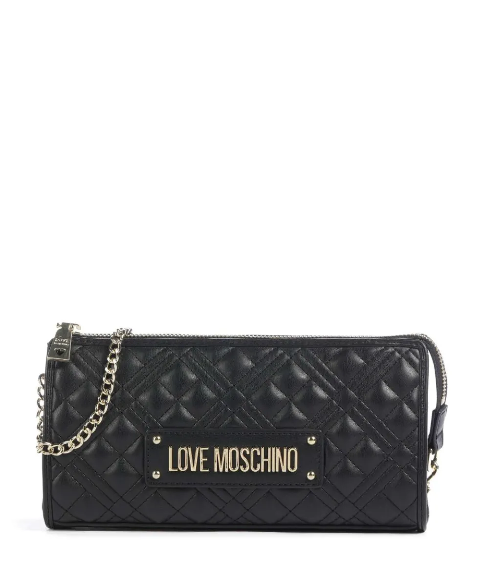 Quilted Shoulder bag imitation leather black